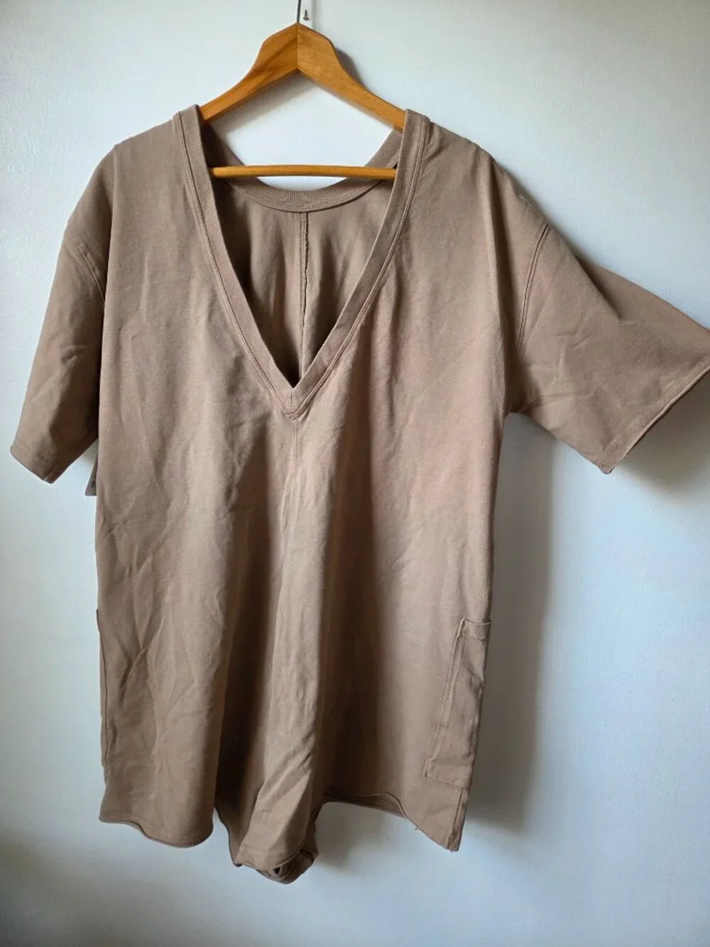 NWT FREE PEOPLE MOVEMENT MOCHA ROMPER LOOSE FITTING SIZE M